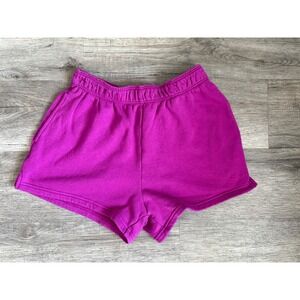 Pink Victoria's Secret Fleece Lounge Shorts Magenta Purple Women's XS